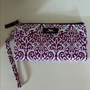 Scout Purple and White Wristlet Clutch